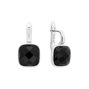 Cercei argint cu onix negru si tortita DiAmanti SK24485EL-G (Argint 925‰ 3,3 g.)